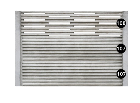 Ogrodzenie betonowe jednostronne wzór 107b