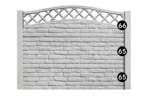 Ogrodzenie betonowe jednostronne wzór 81