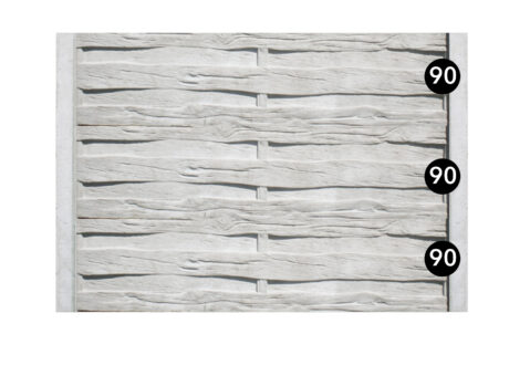 Ogrodzenie betonowe jednostronne wzór 90