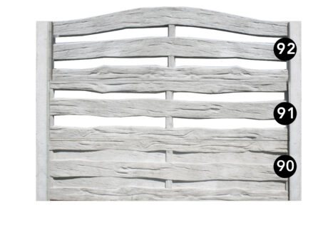 Ogrodzenie betonowe jednostronne wzór 92